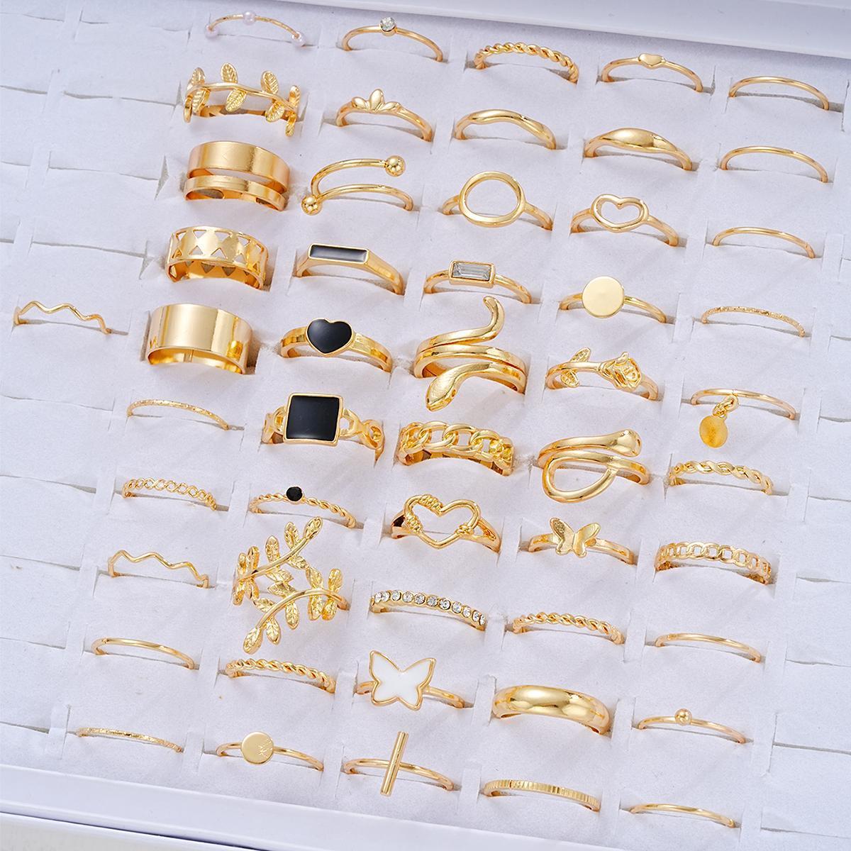 Irregular Gold Ring Set (3-piece)