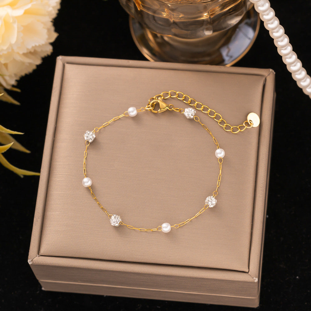 18K Gold Titanium Steel Bracelet