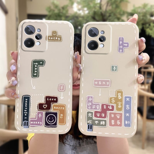 Realme C31 Solid Color Fun Liquid Silicone Case