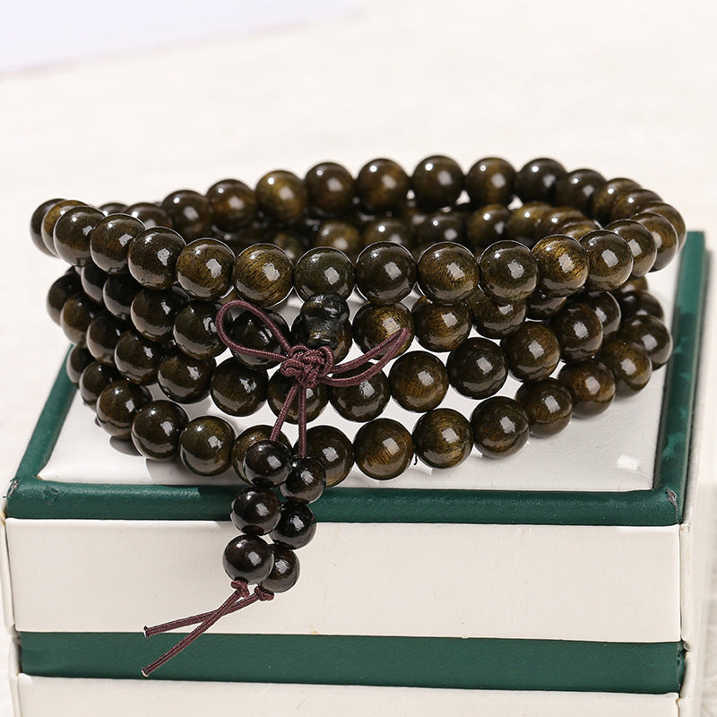 Golden nanmu multi-circle bracelet retro