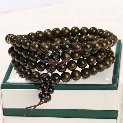 Golden nanmu multi-circle bracelet retro