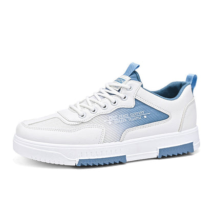 Breathable Mesh High-Top White Shoes