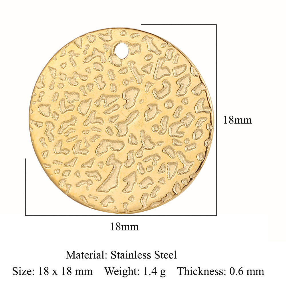 Square point diamond stainless steel pendant