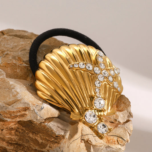 Diadema elástica accesorios para el cabello de concha 