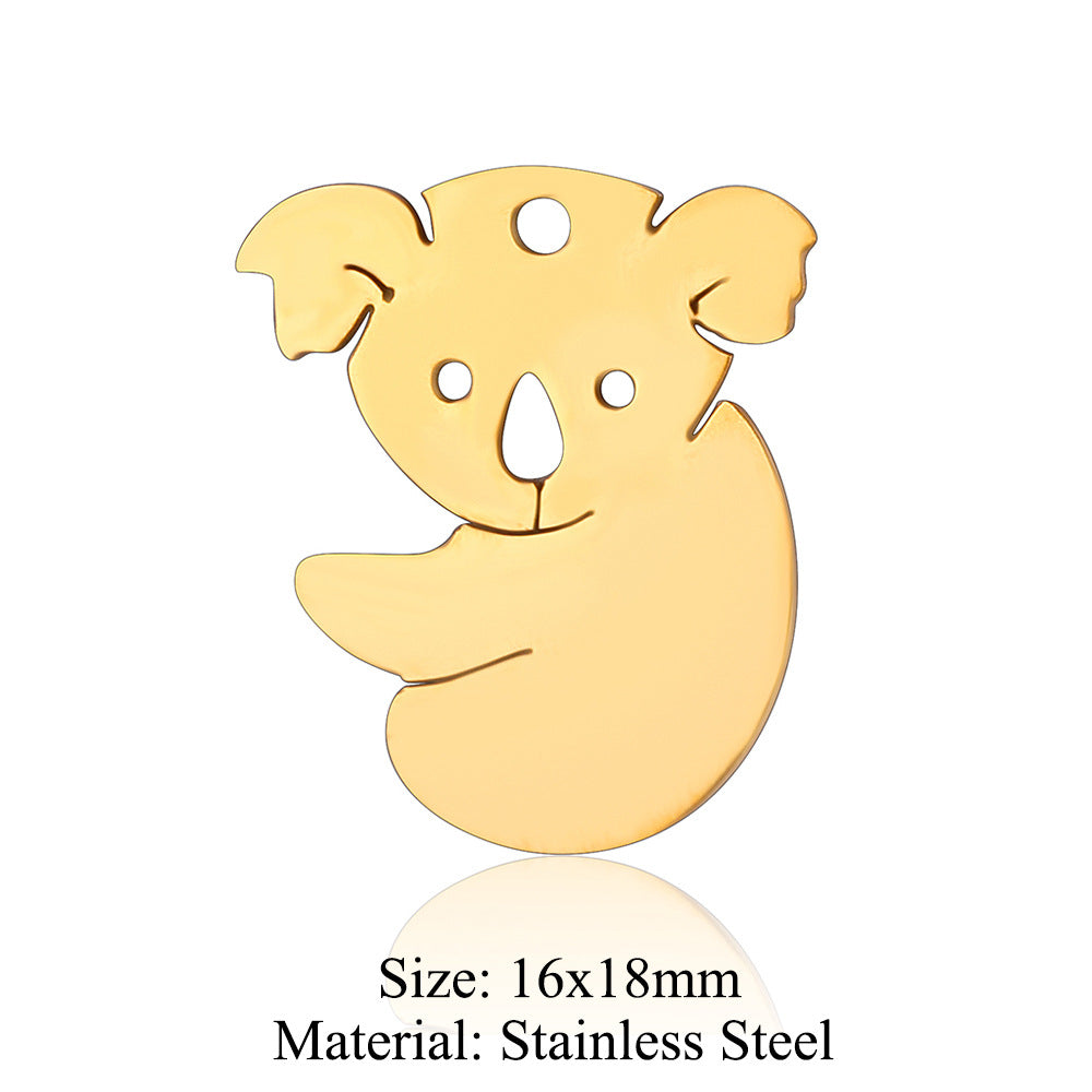 5 pcs/titanium steel pendant Seagull Mouse Koala Panda