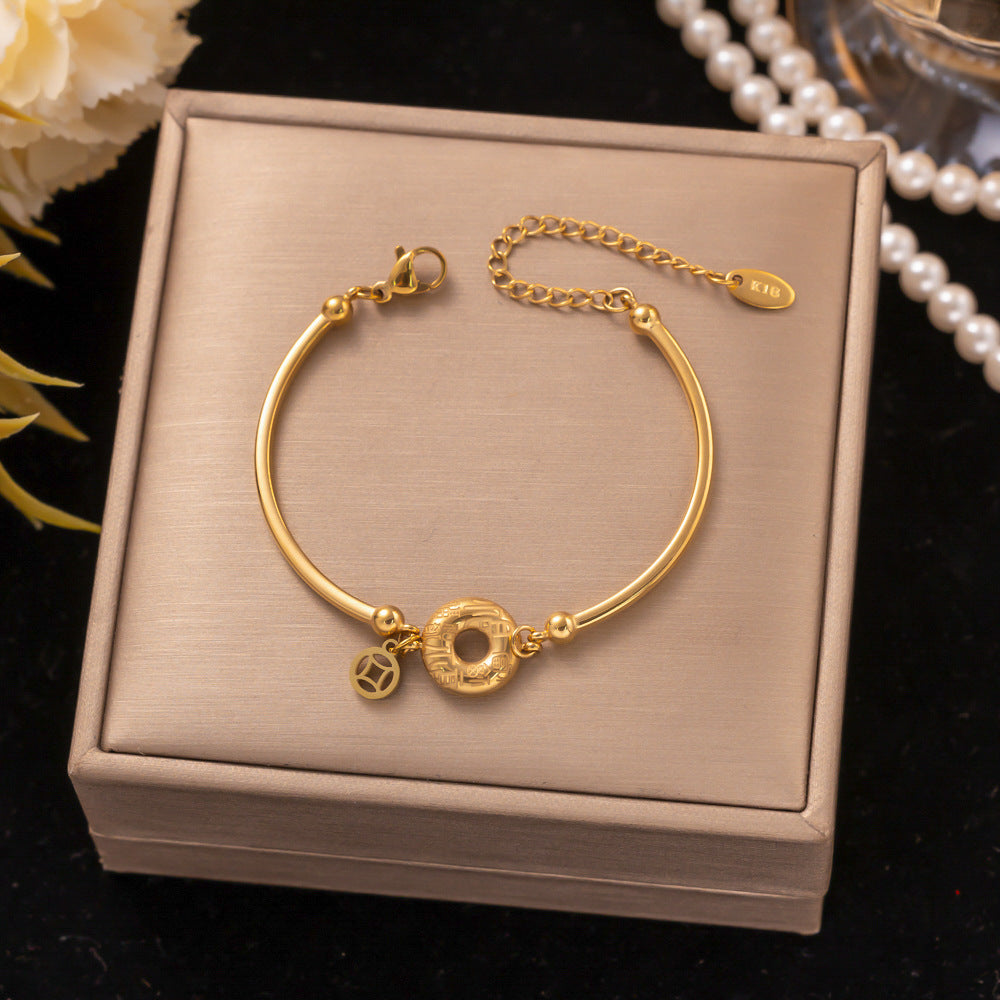 18K Gold Titanium Steel Bracelet