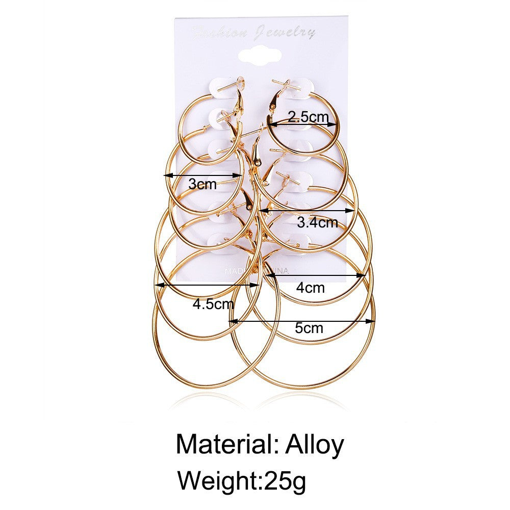 Rock Stud Earring Set