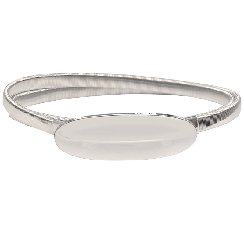 Elastic gold leaf belt