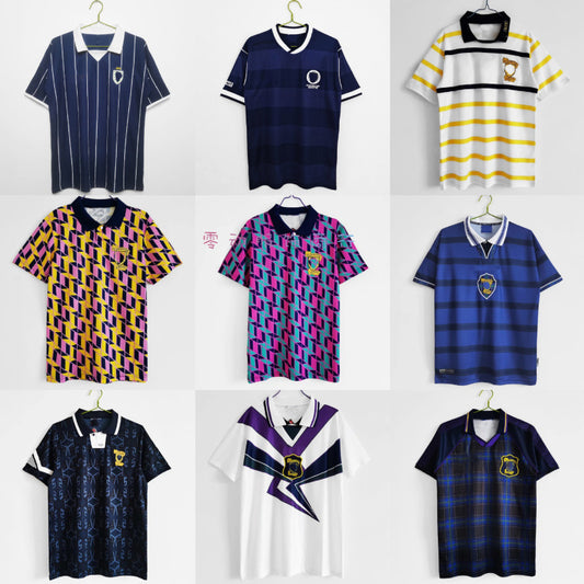 94-98 Scotland Retro Jersey 88 Hendry 91 Home Away
