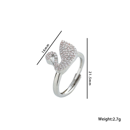 Conjunto de colar de cisne Swarovski Elements versão alta 