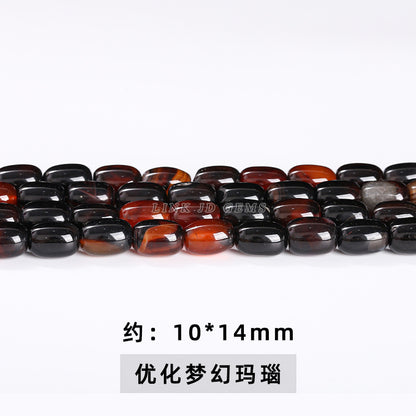 agate rice beads loose beads drum beads bucket beads DIY