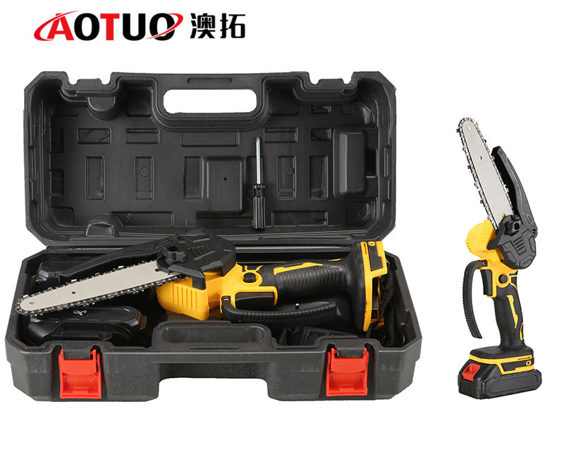 Mini motosierra inalámbrica de mano, sierra de poda eléctrica, carpintería de iones de litio 