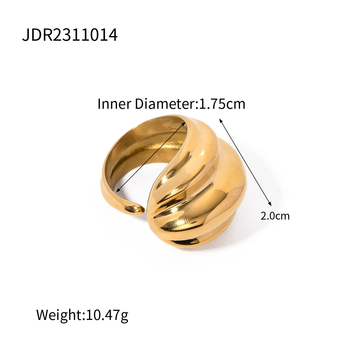 High-grade titanium steel ring