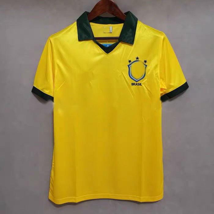 1988-90 World Cup Brazil Retro Zico Falc?o S¨®crates Home Jersey