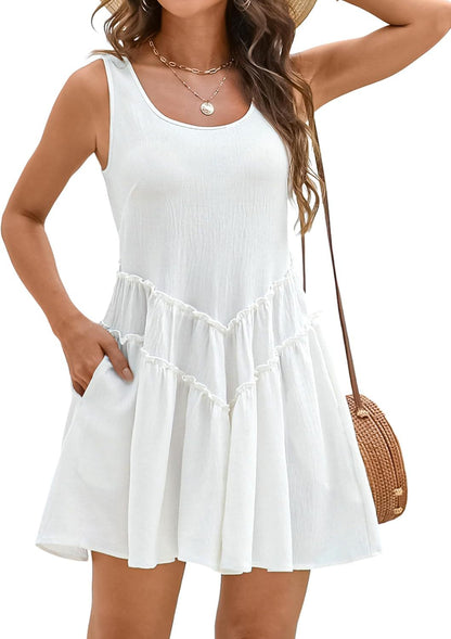 U-neck V-shaped lace dress