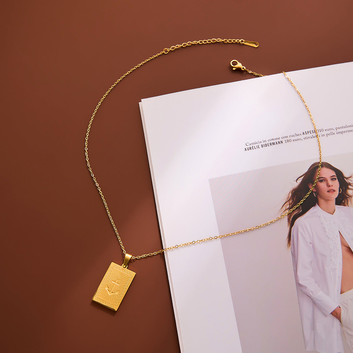 Stainless Steel A–Z Letter Pendant Necklace — Unisex Couples Chain