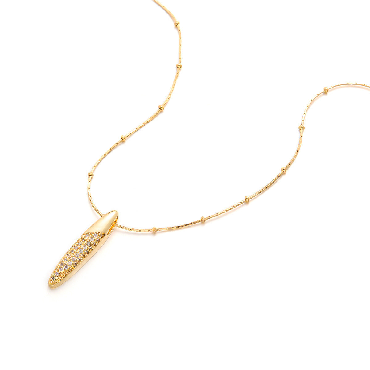 Women's Titanium Steel Fringe Collarbone Necklace