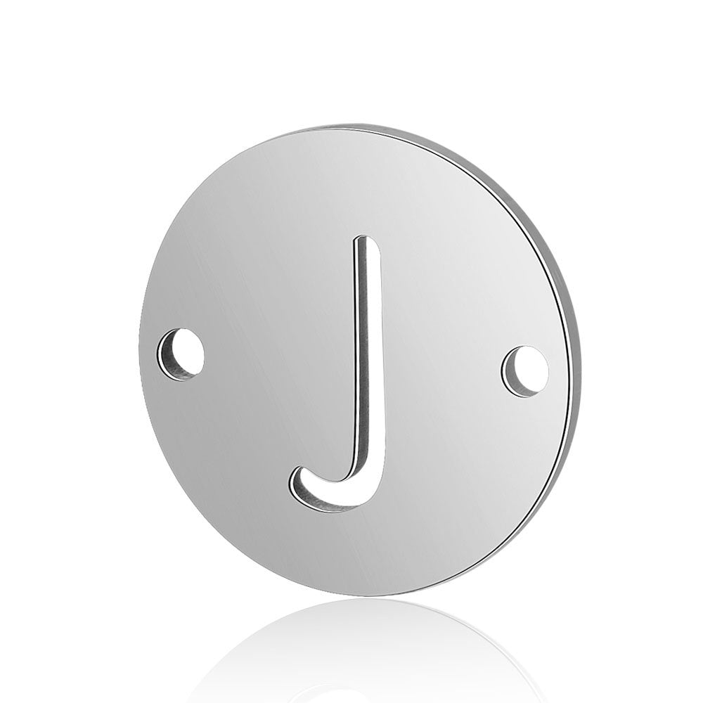 5 pcs/titanium steel English alphabet DIY pendant