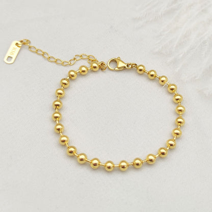 Gold Bead Bracelet Women