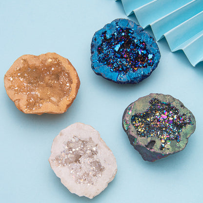 Crystal Cave Treasure Bowl Electroplating Colored Plaything Ornaments