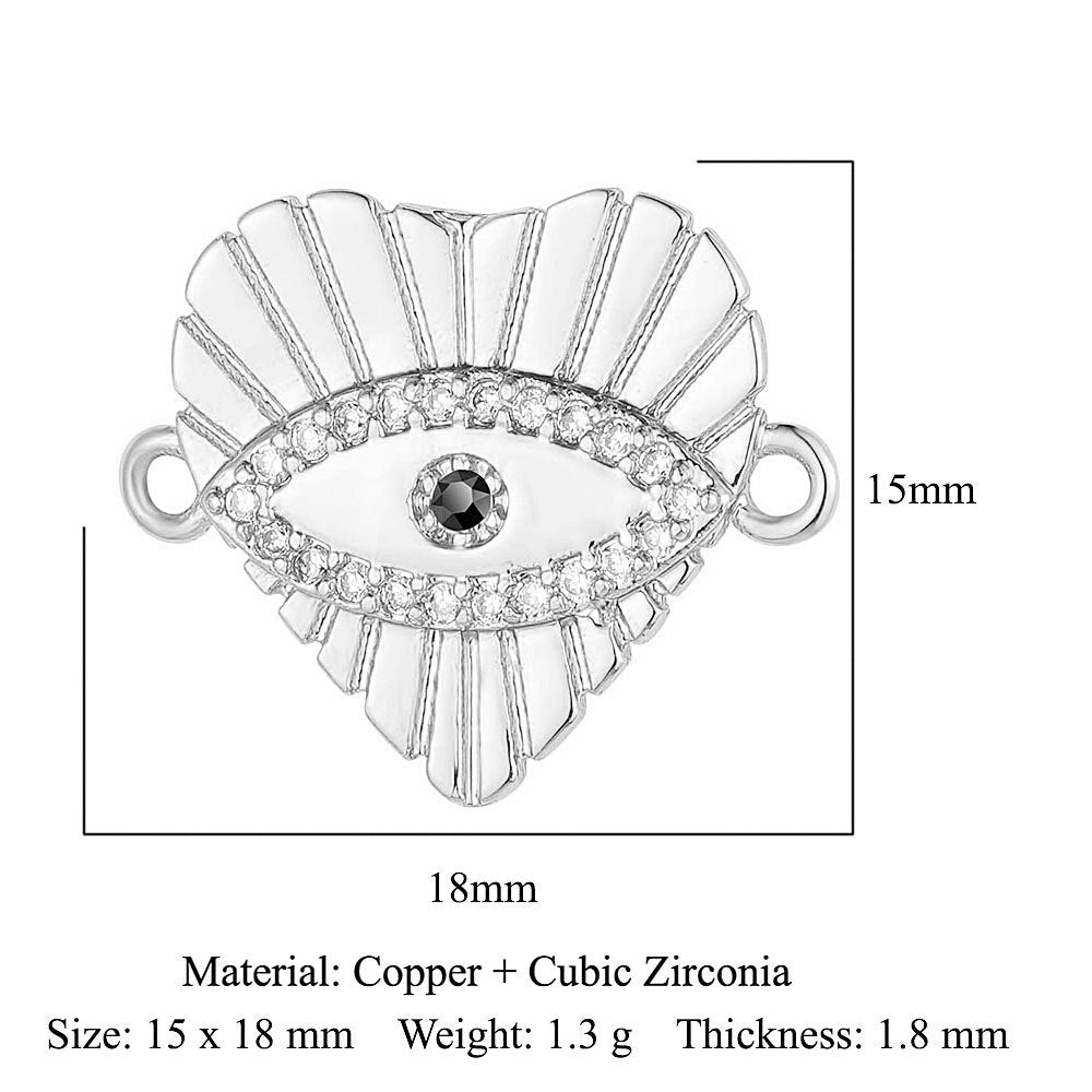 Bead butterfly copper zircon double hole accessories family pendant