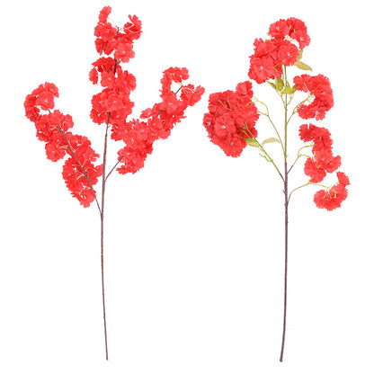 Encrypted 4-pronged 3-pronged cherry blossom tree artificial flowers