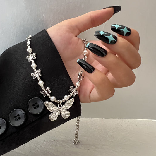 Butterfly Pearl Necklace