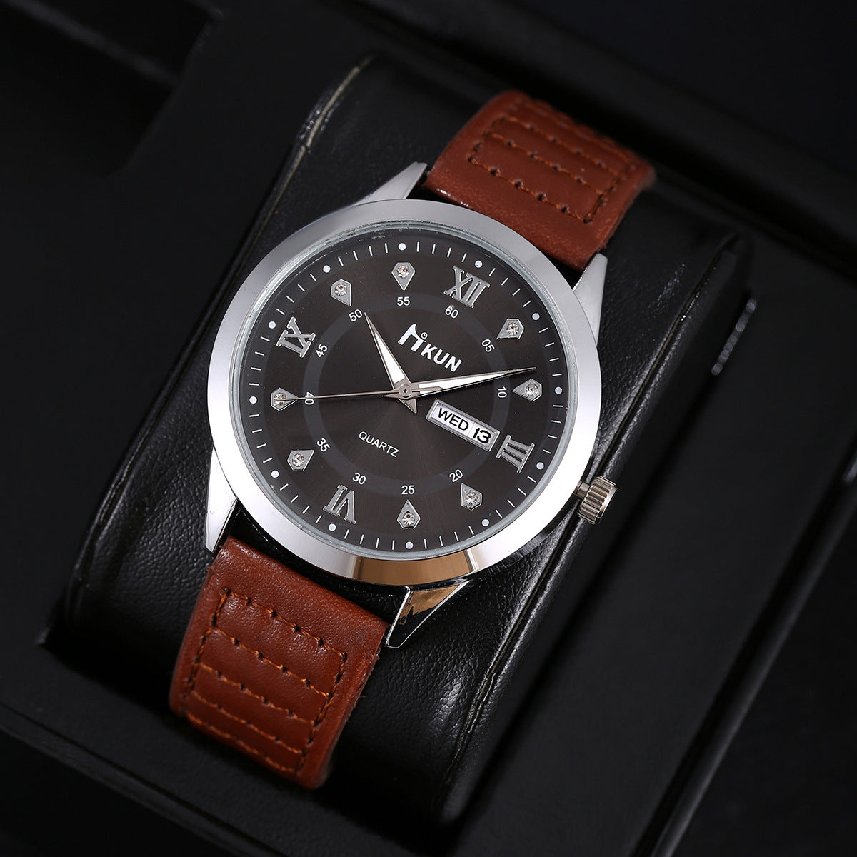 Calendar Casual Belt Quartz Watch