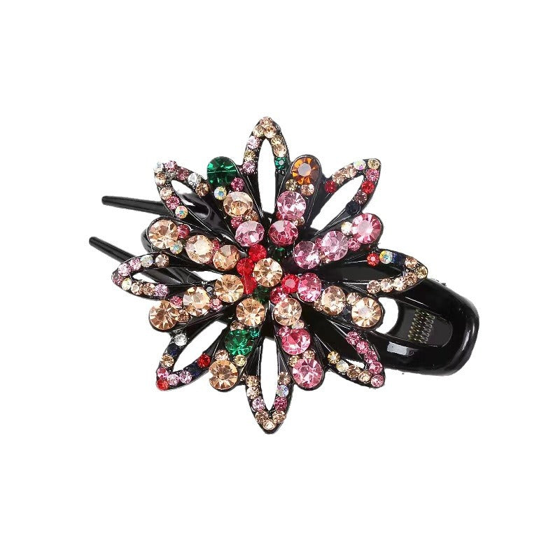 New three-tooth clip disc hair grab clip