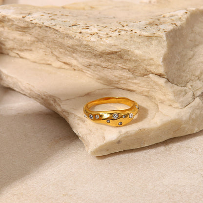 ring starry sky zircon
