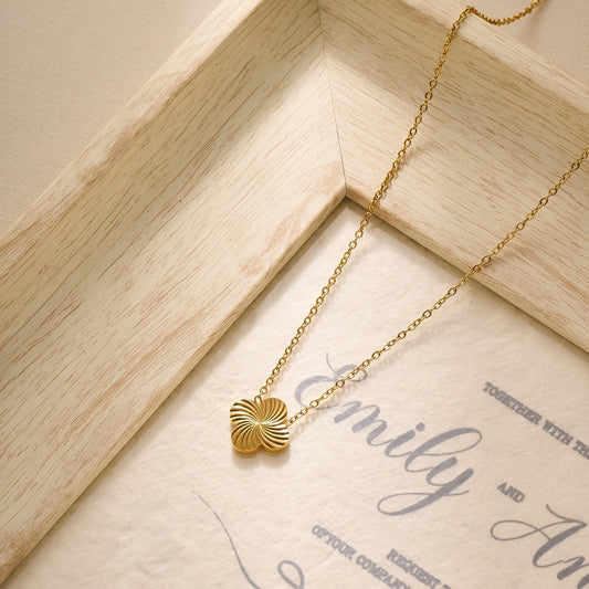 Titanium Steel Four-Leaf Clover Necklace