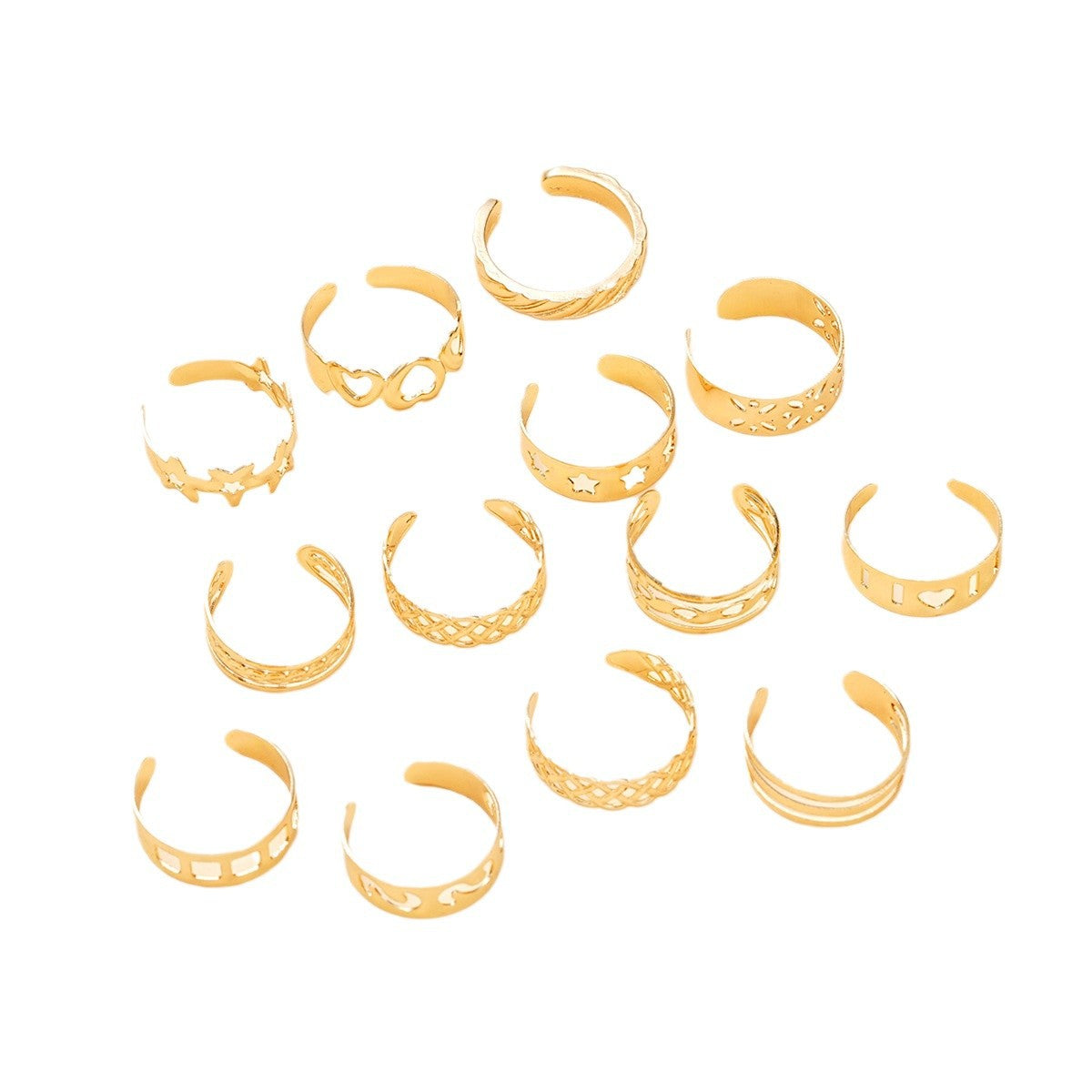 Star & Heart Ankle Ring Set