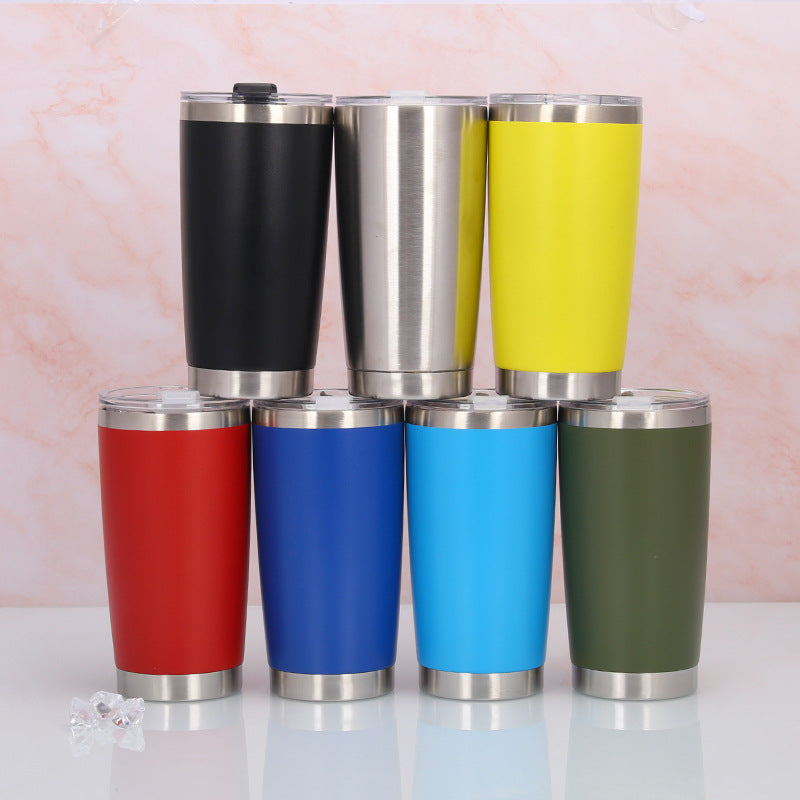 Car Cup Straight Double Layer Travel Cup