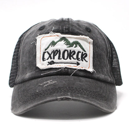 Vintage Embroidered Explorer Cap