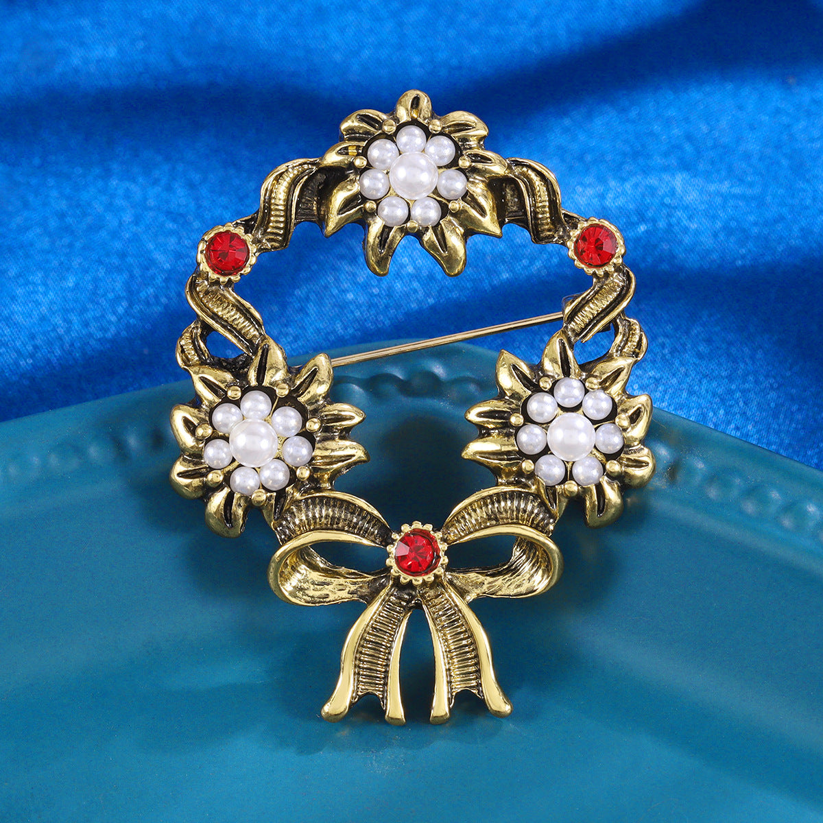 Crystal flower corsage