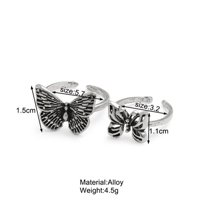 Trendy joint ring set 2 pieces