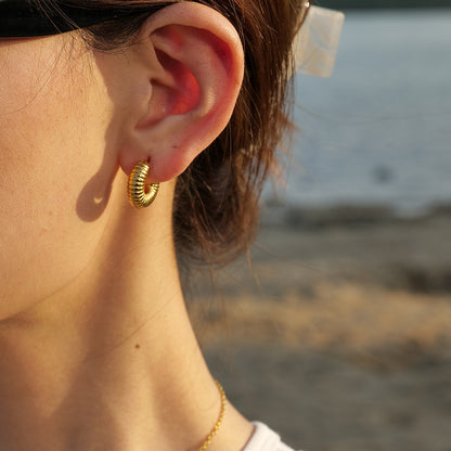 c shape earrings french jewelry earrings