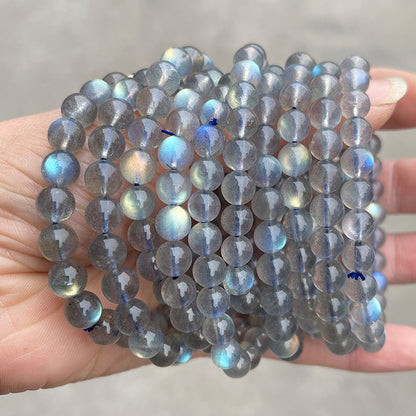 8A Natural Gray Moonlight Single Ring Bracelet Women's