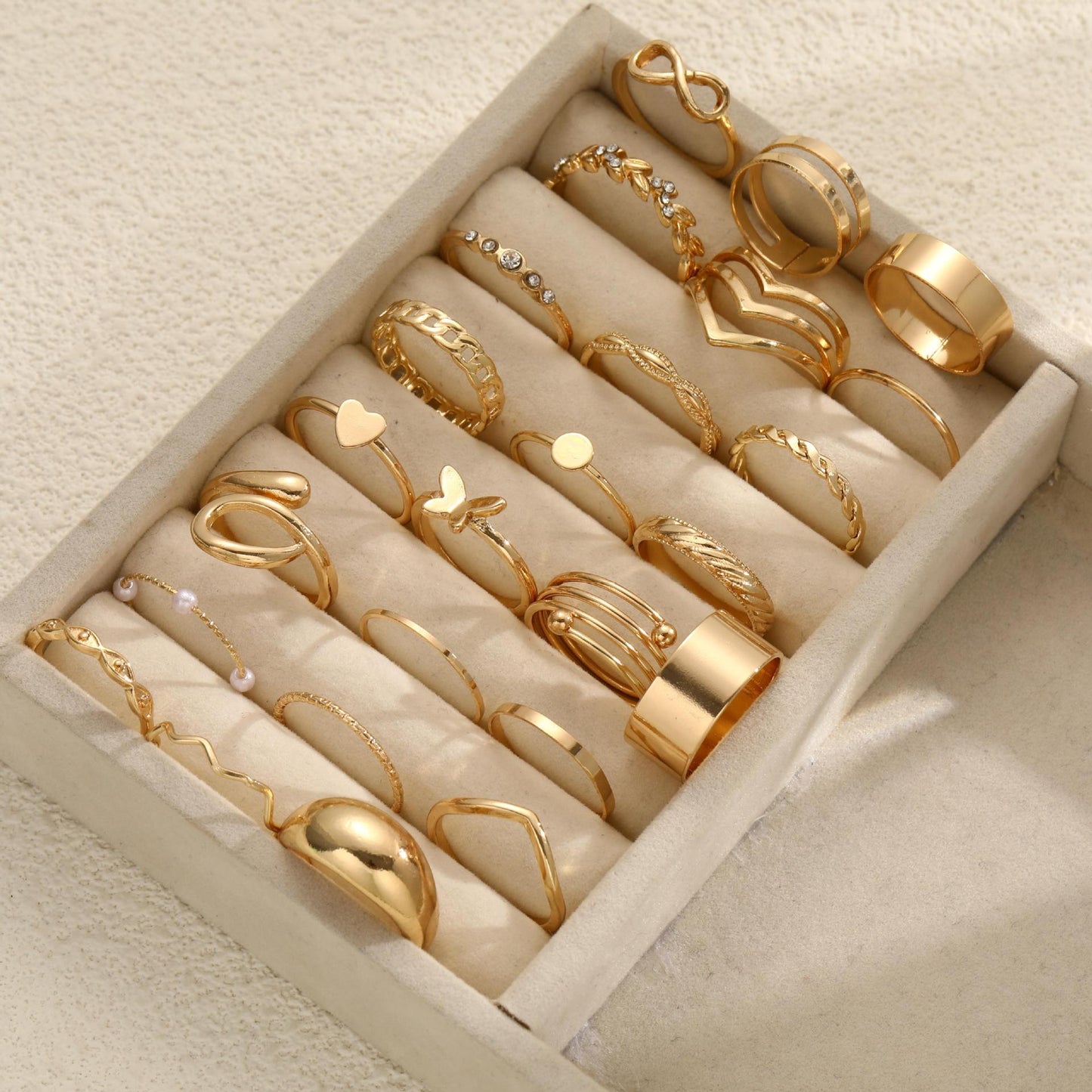 25-Piece Adjustable Ankle Ring Set