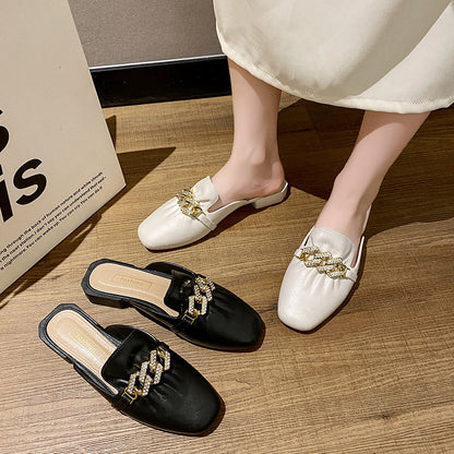 Chain beach sandals women