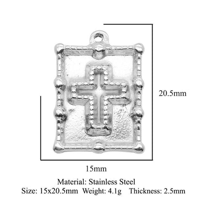 3pcs/pack Stainless steel geometric love sun pendant