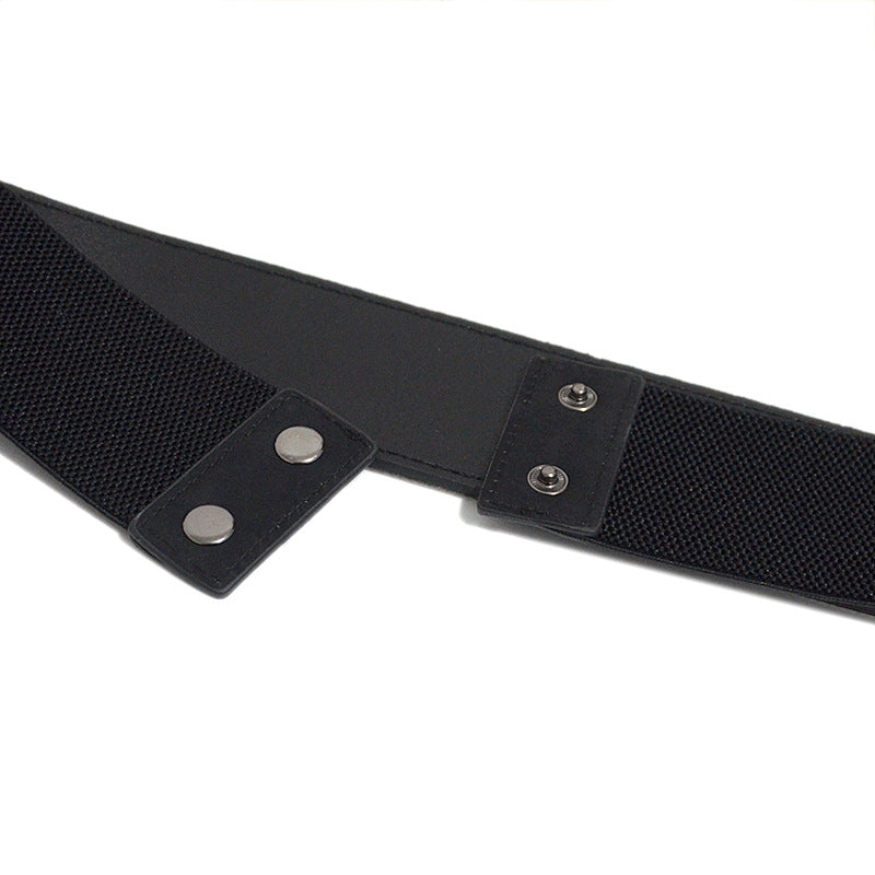 Rhinestone inlaid elastic elastic belt
