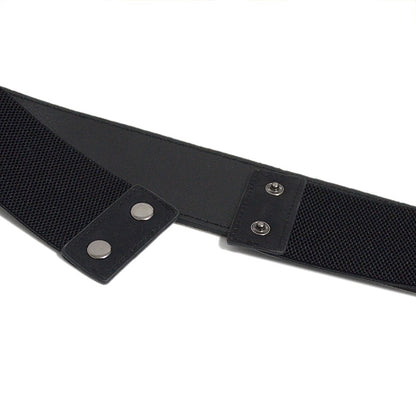 Rhinestone inlaid elastic elastic belt