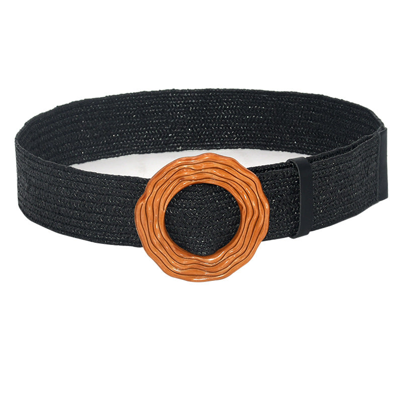 Bohemian Plastic Buckle Decorative Dress Belt