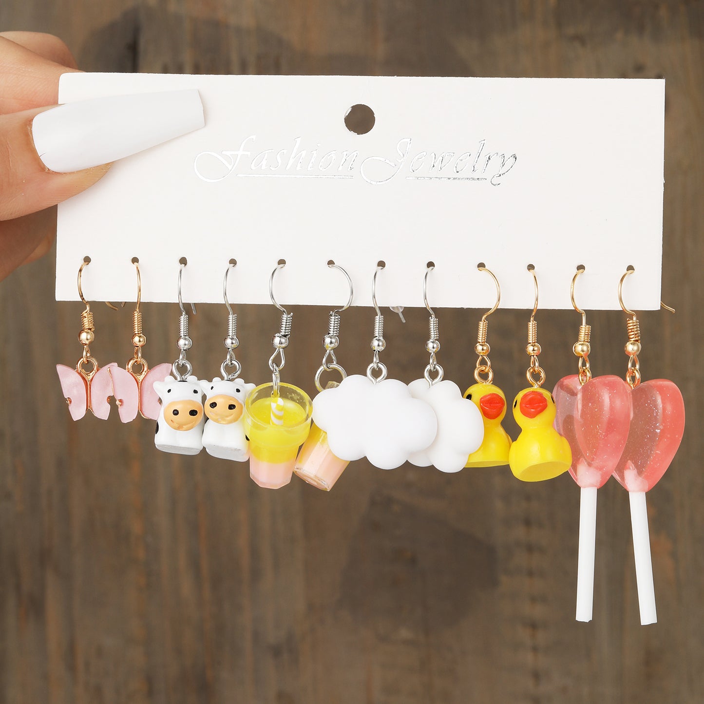 Acrylic Dopamine Earring Set