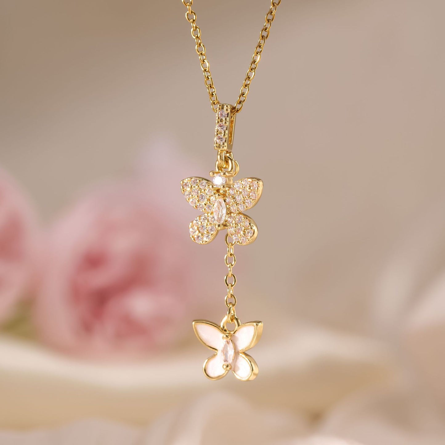 Flower Bell Pendant Necklace