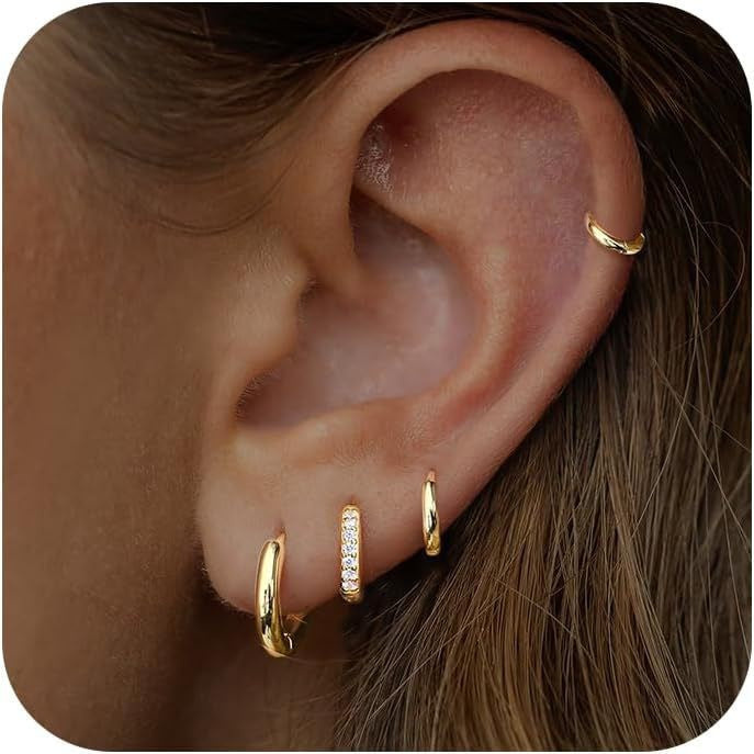 Zircon Stud Earring Set