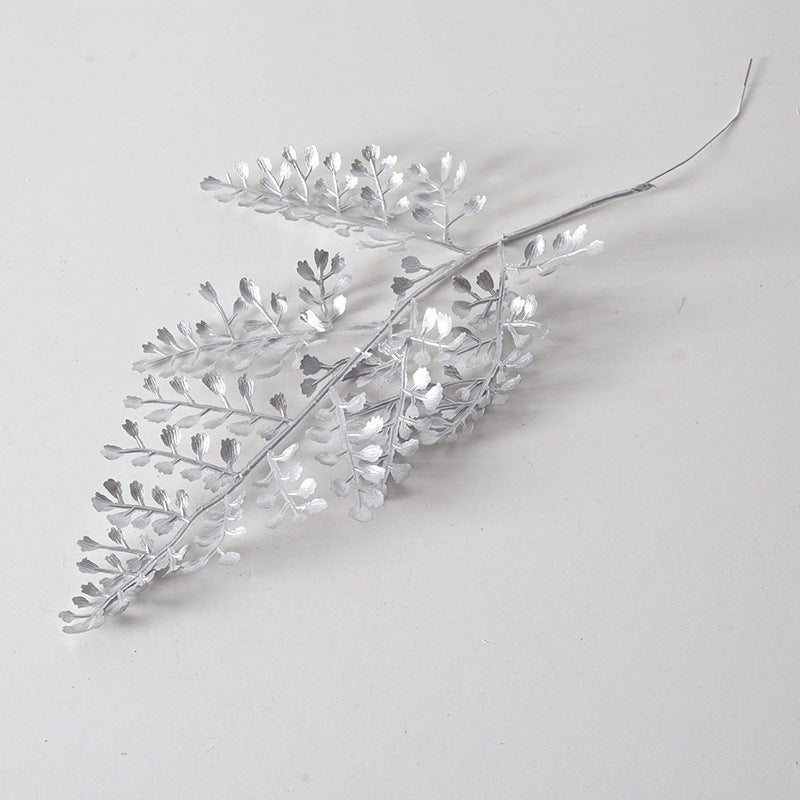 Silver flower arrangement artificial flowers