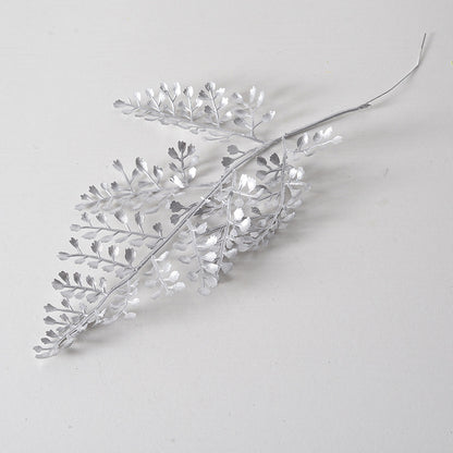 Silver flower arrangement artificial flowers