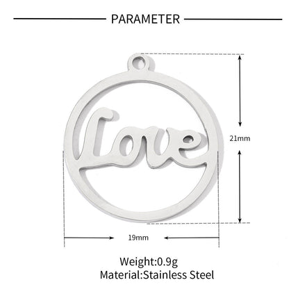 20 pcs/bag Flower Mountain Crown Titanium Steel Pendant